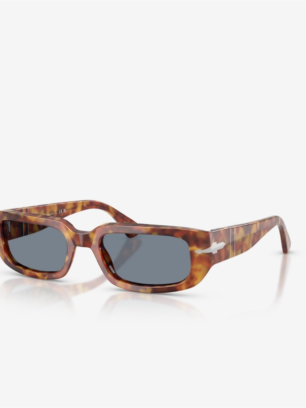 Persol PO3385S - Mel with Brown Tortoise Frame And Light Blue Lenses Color.